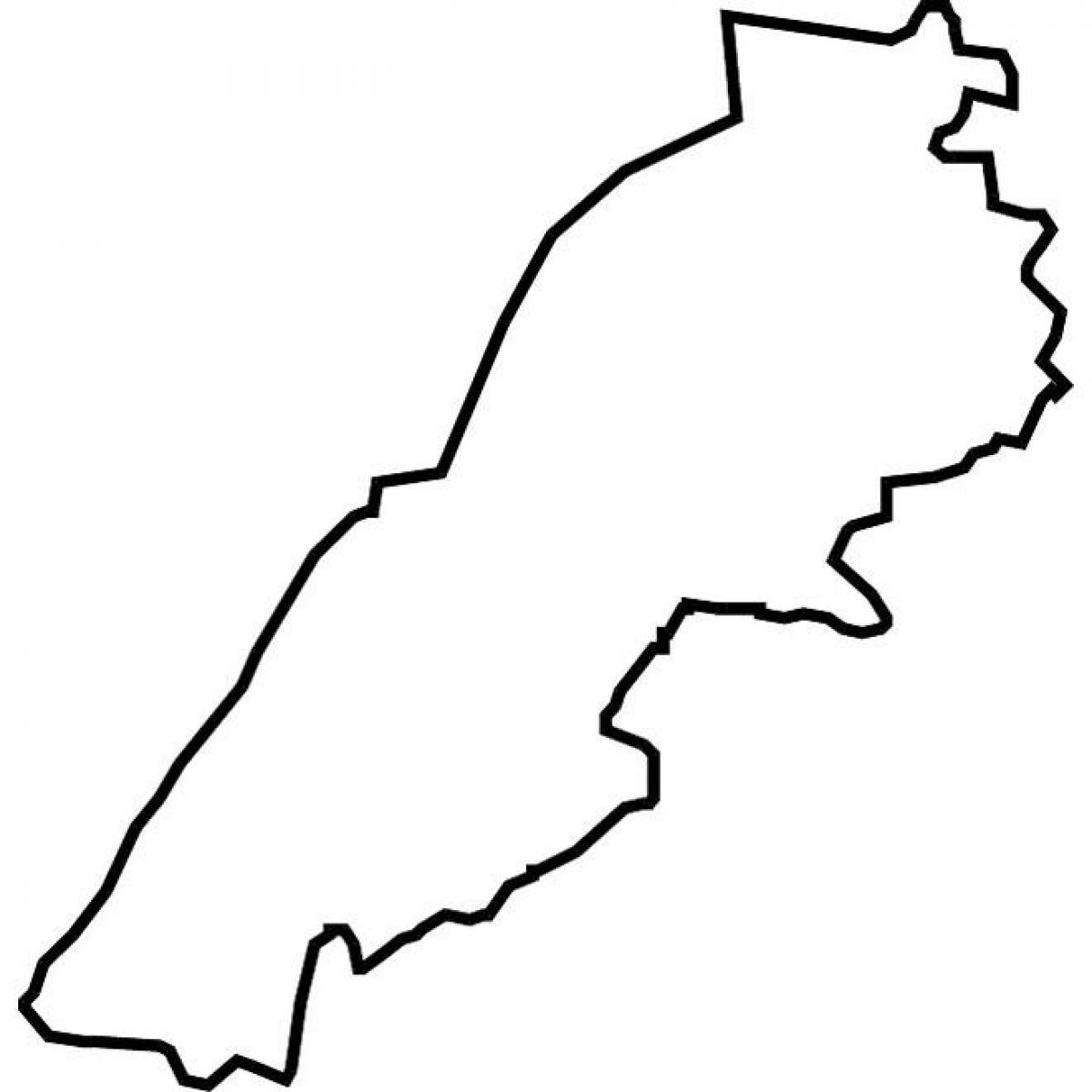 kaart van Libanon kaart vector